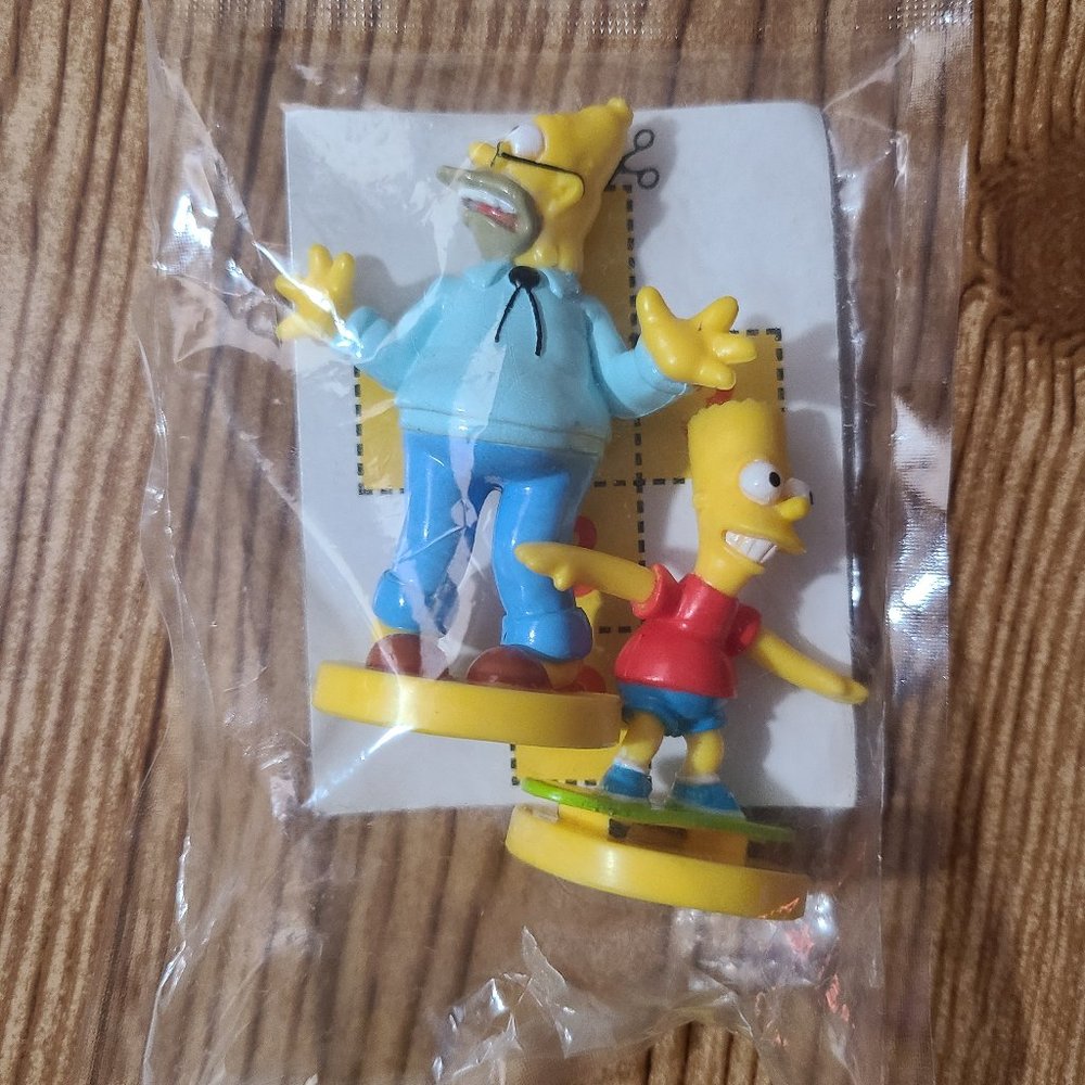 Bart And Grandpa Abe Simpsons mini figures (NEW)